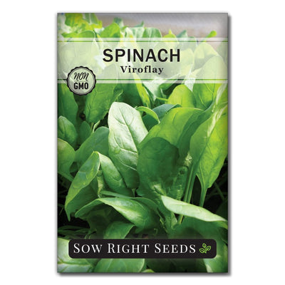 healthy spinach seed packet