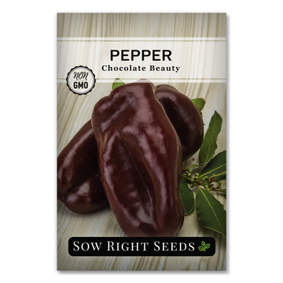 thick sweet flesh vegetable chocolate beauty pepper seeds for sale