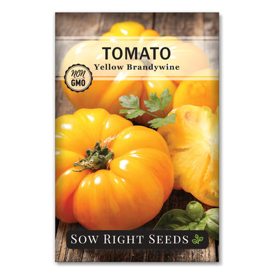 large juicy yellow slicer brandywine tomato seeds for sale