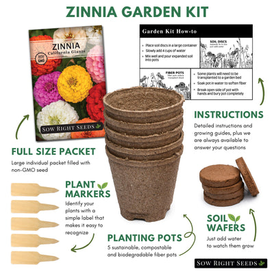 Mixed Zinnia Starter Kit