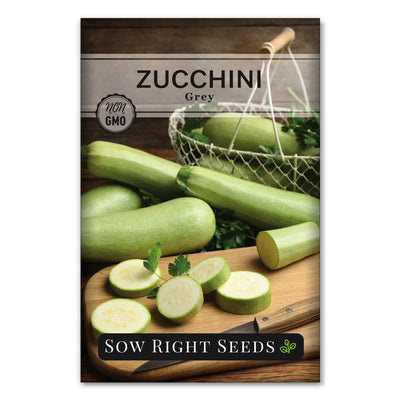 warm weather tender vegetable grey zucchini seeds for sale